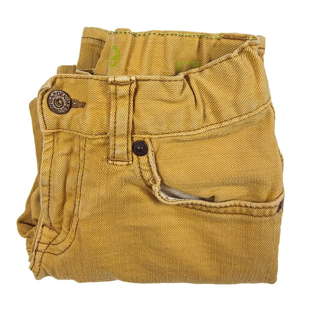 Gap Mustard Slim Stretch Jeans Boy's Size 6